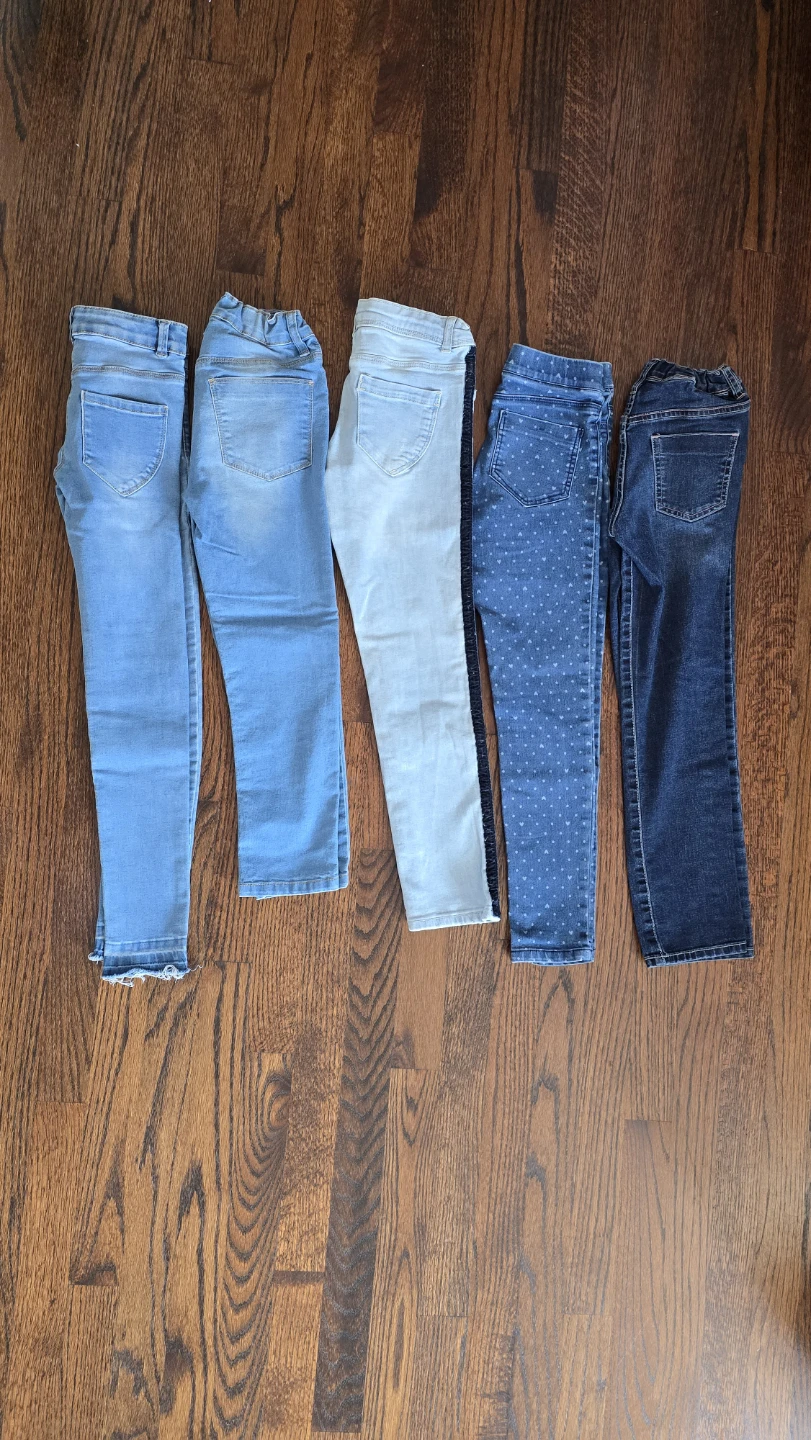 Bundle of 5 girls slim fit Jeans - Size 8Y - photo 3