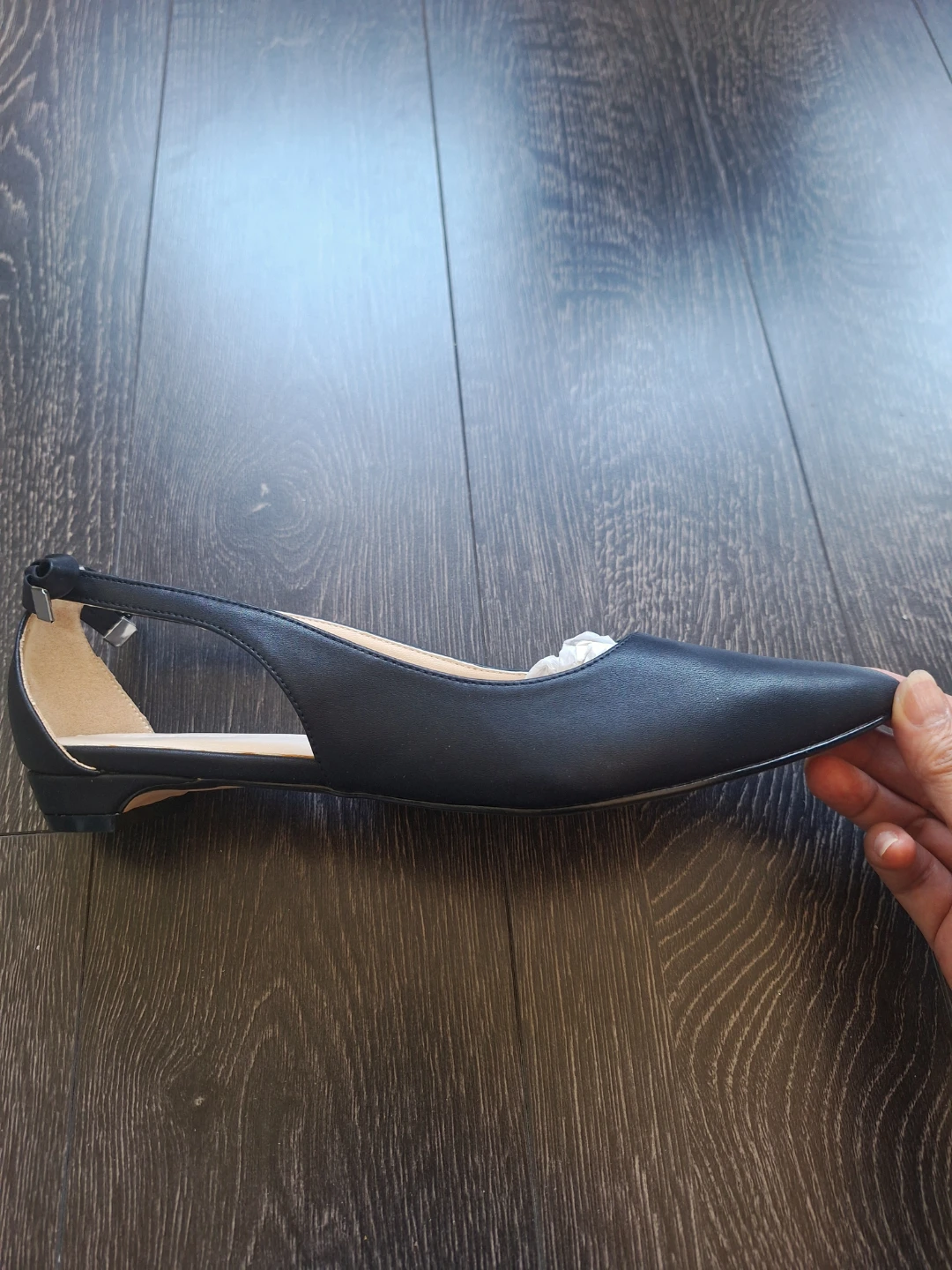 Taffystep Black Pointed Toe Flats - Size 8.5M - photo 2