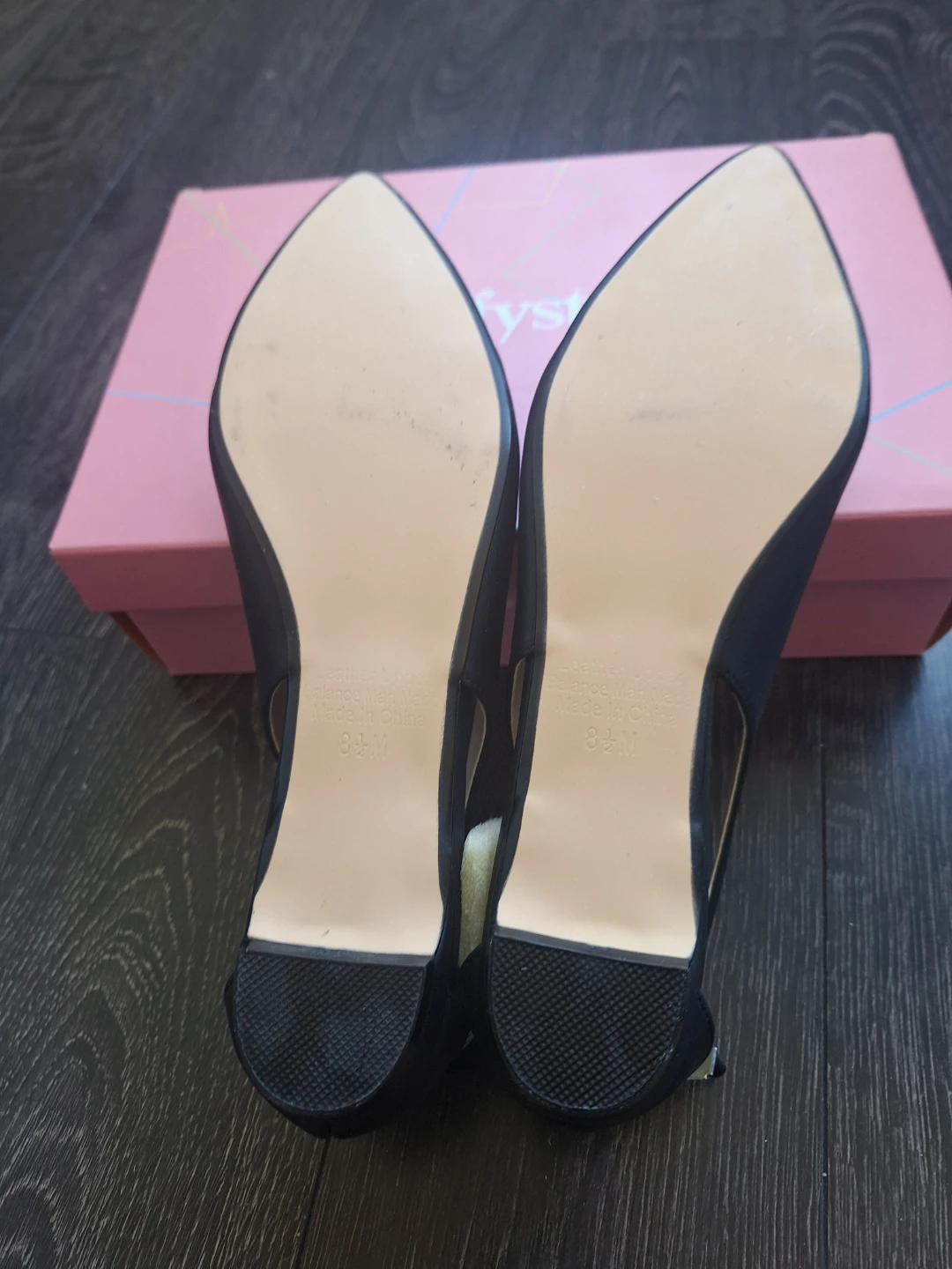 Taffystep Black Pointed Toe Flats - Size 8.5M - photo 4