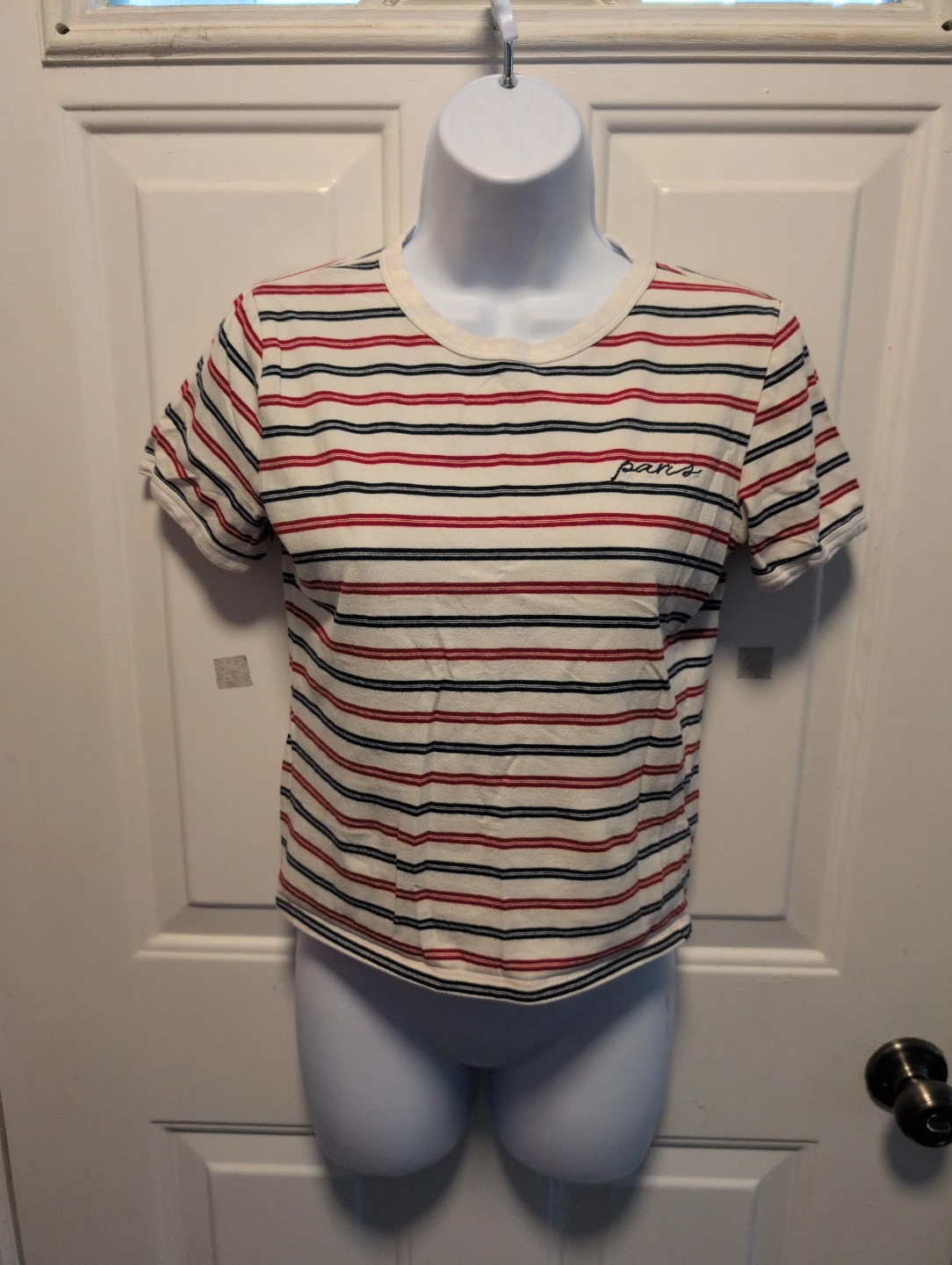 H&M Divided Striped Paris T-Shirt Size Medium