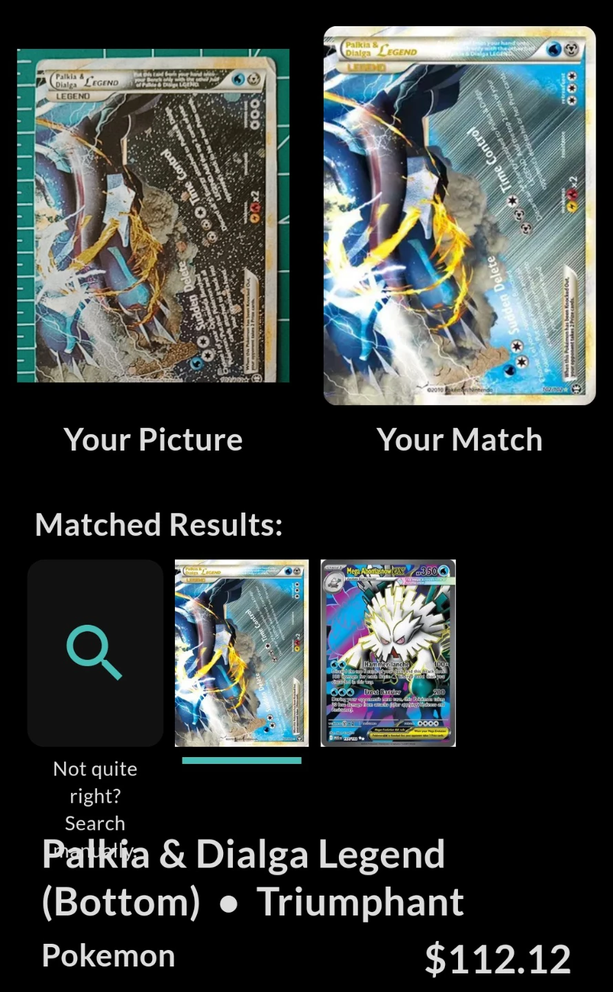 Pokemon Palkia & Dialga LEGEND Card - photo 3