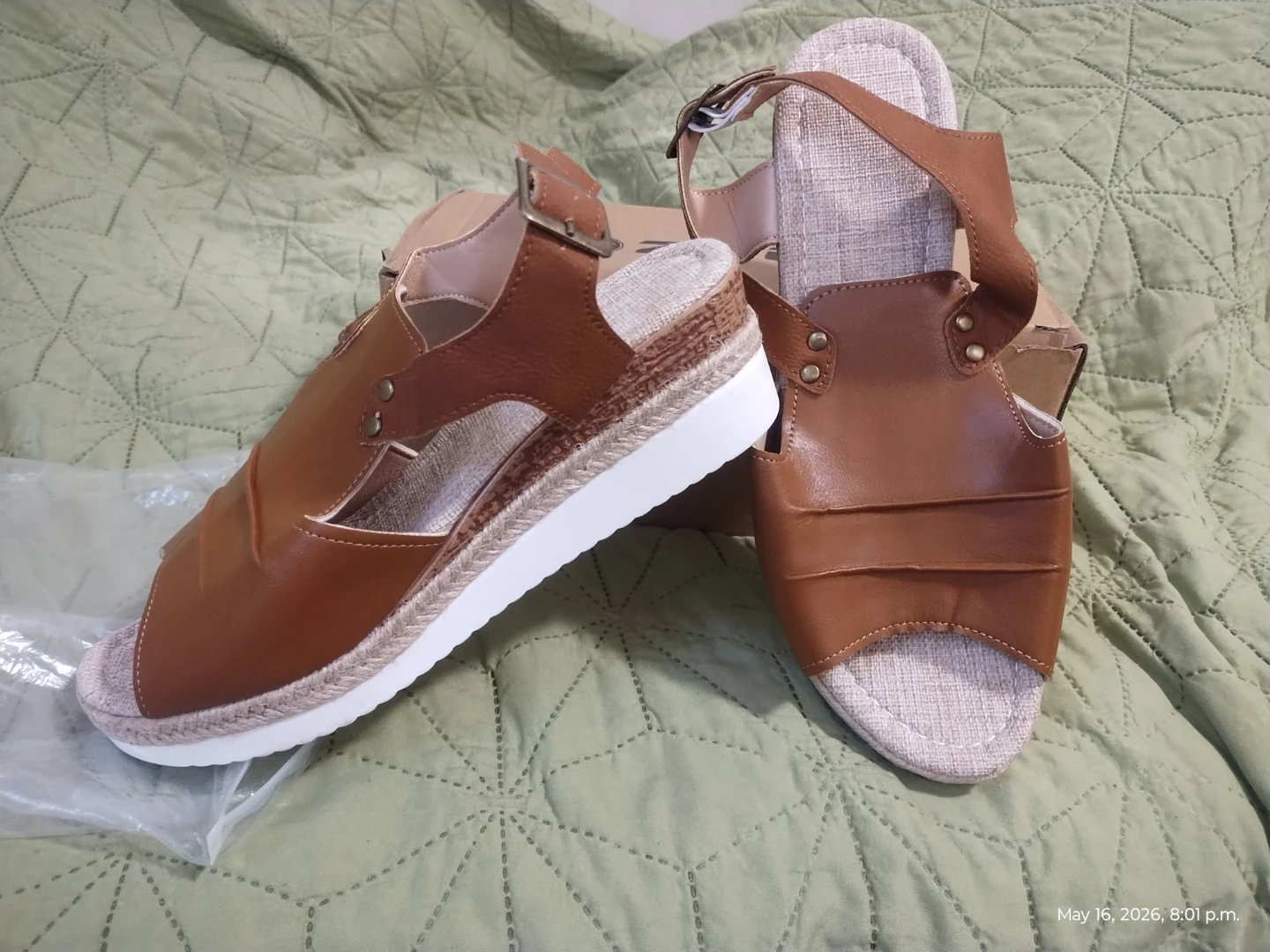 ZiiTop Women's Wedge Sandals - Brown - photo 3