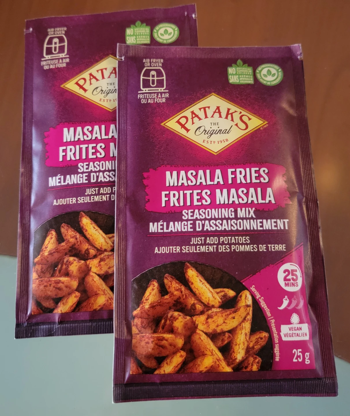 Patak's Masala Fries Seasoning Mix (2x 25g)