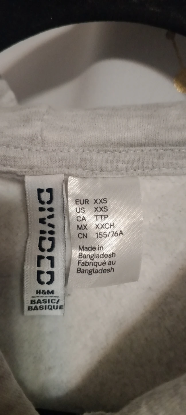 H&M Divided Grey Hoodie XXS - photo 2