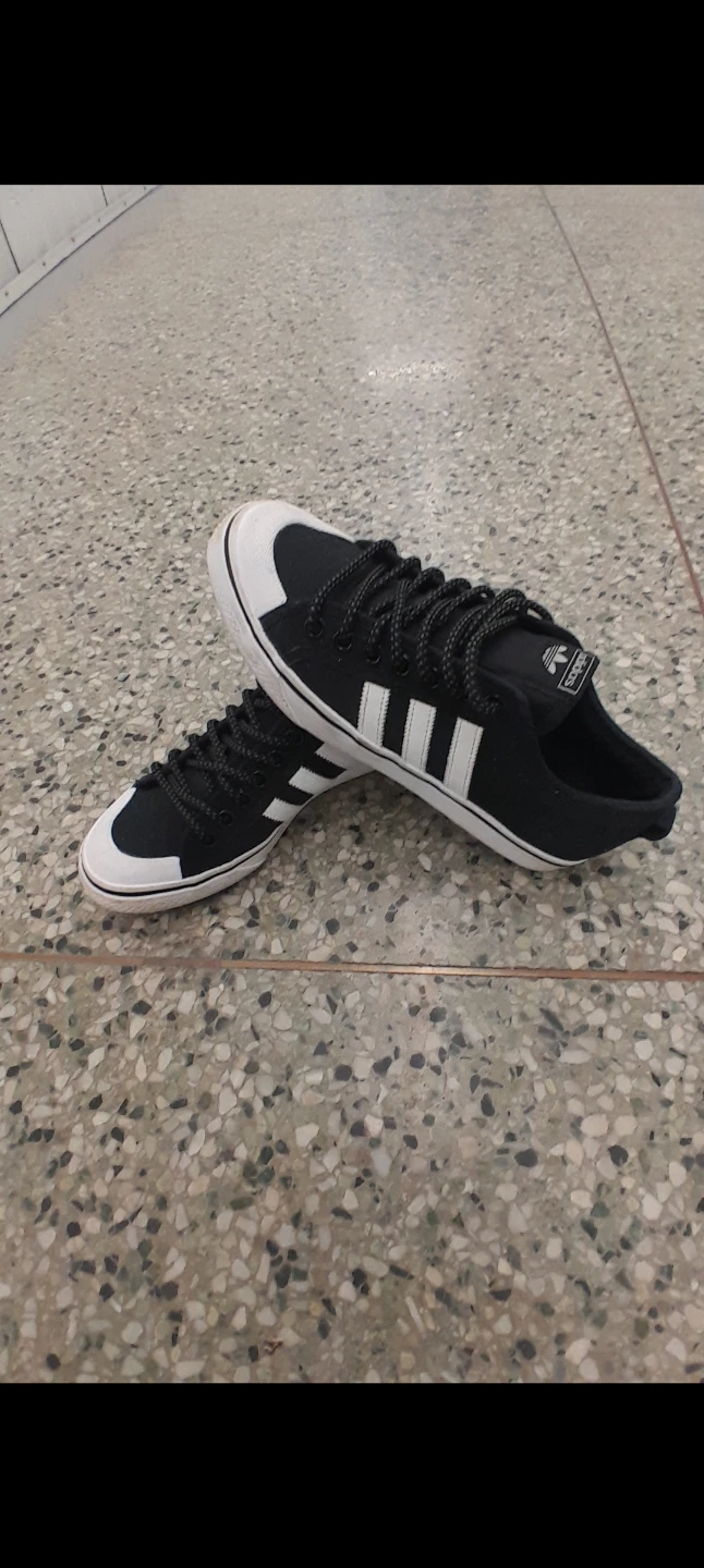 Adidas Black and White Sneakers Men's Size 8
