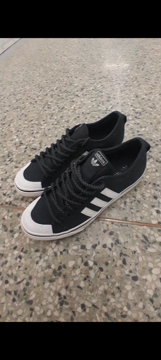 Adidas Black and White Sneakers Men's Size 8 - photo 3