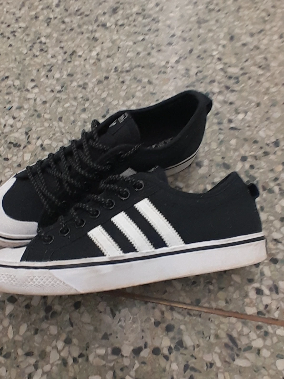 Adidas Black and White Sneakers Men's Size 8 - photo 4