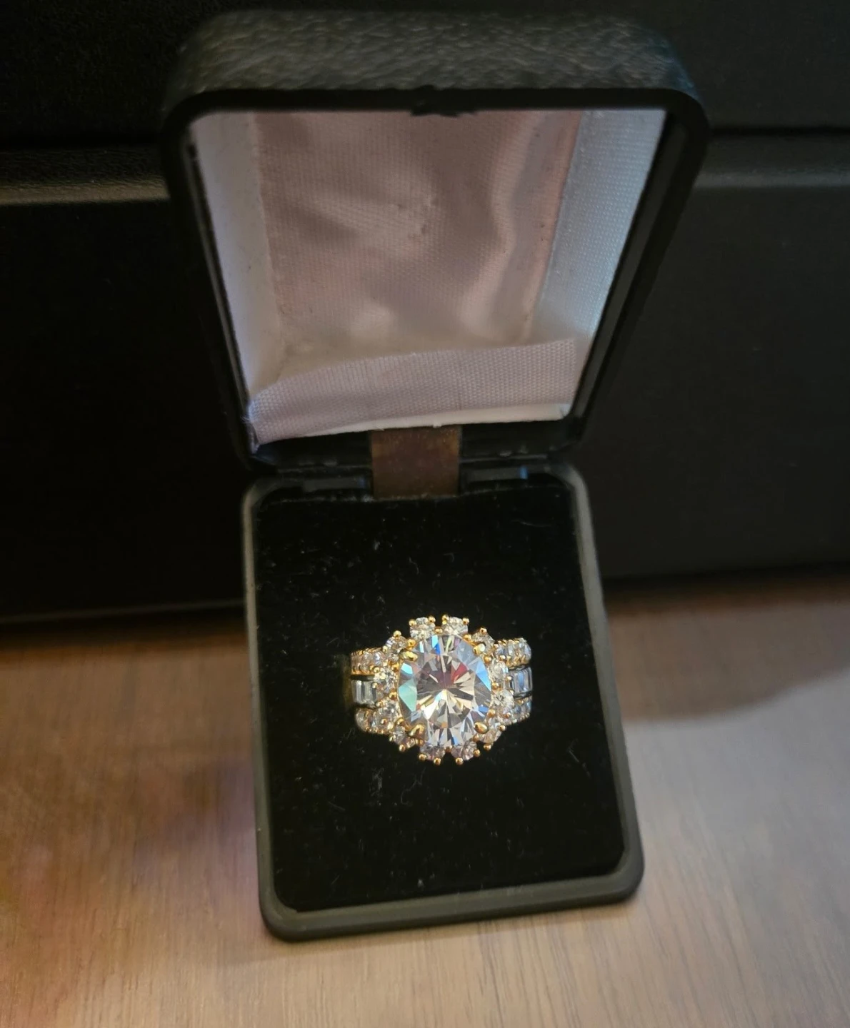 Halo Design Moissanite Ring