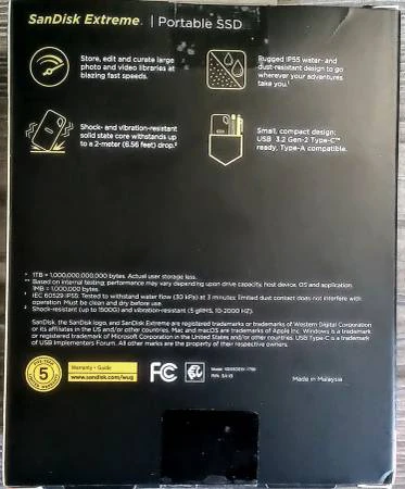 SanDisk 1TB Extreme Portable SSD (Brand New) - photo 2