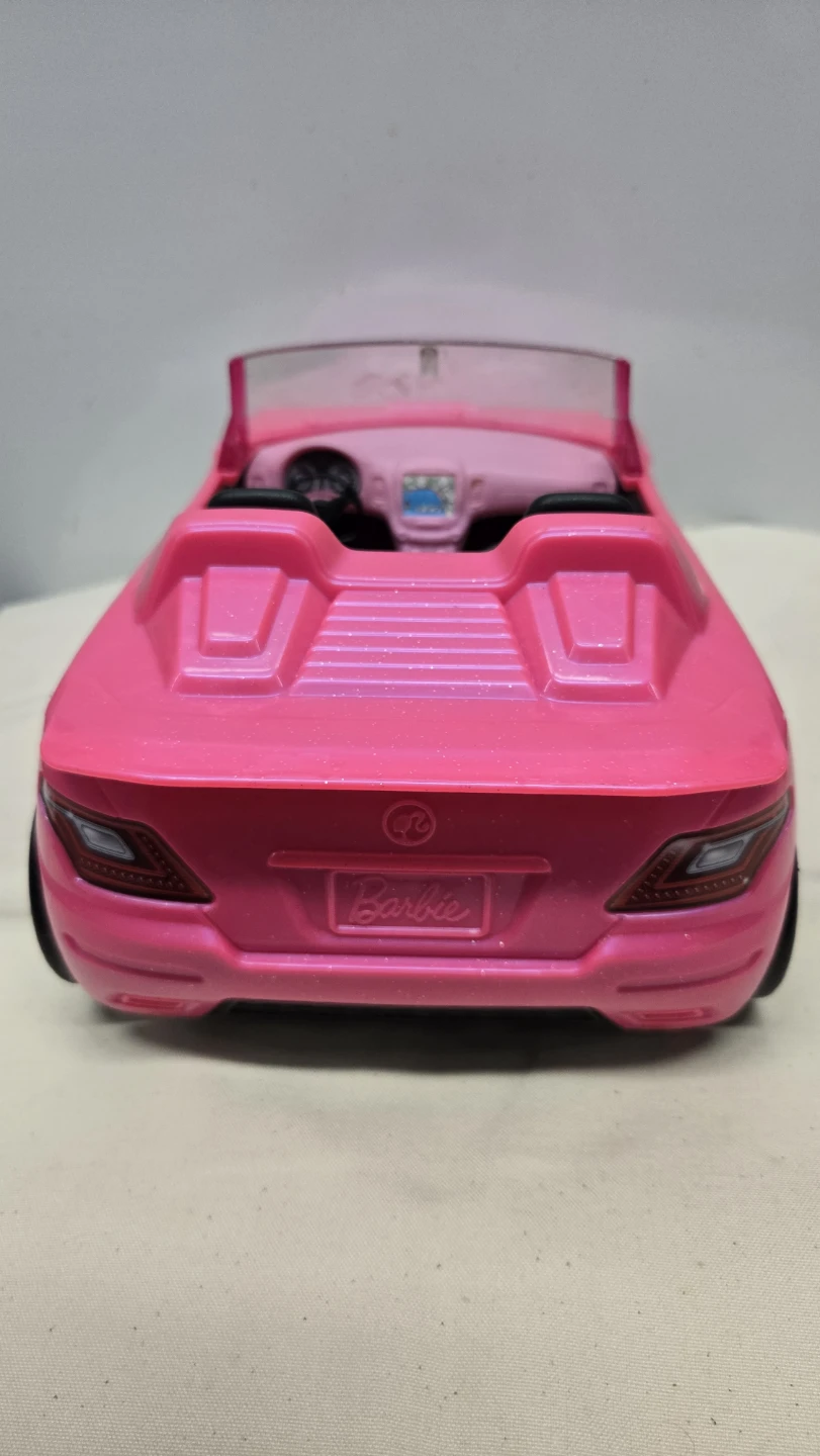 Barbie Pink Glitter Convertible Toy Car - photo 3