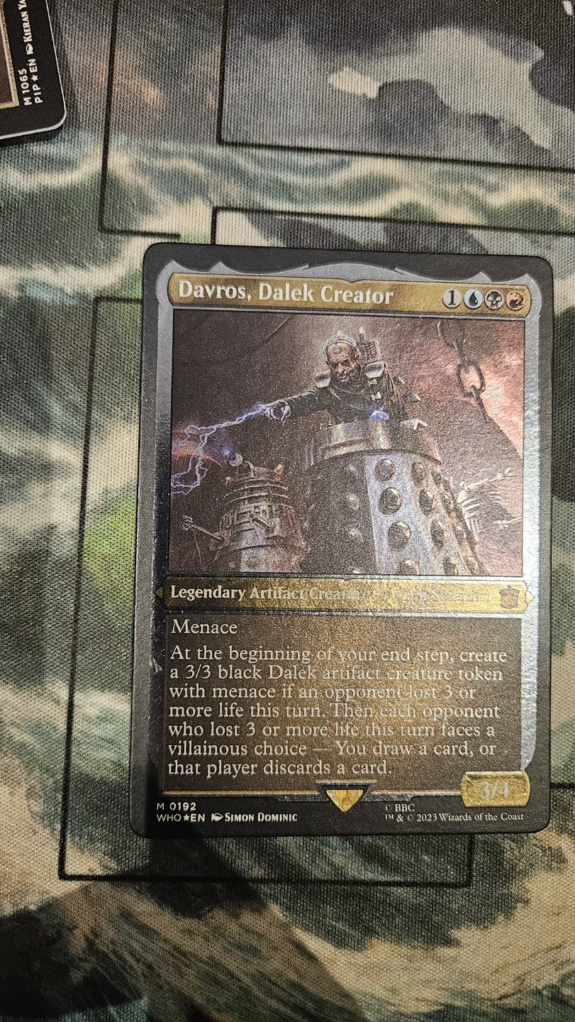 Davros, Dalek Creator Thick Commander Card