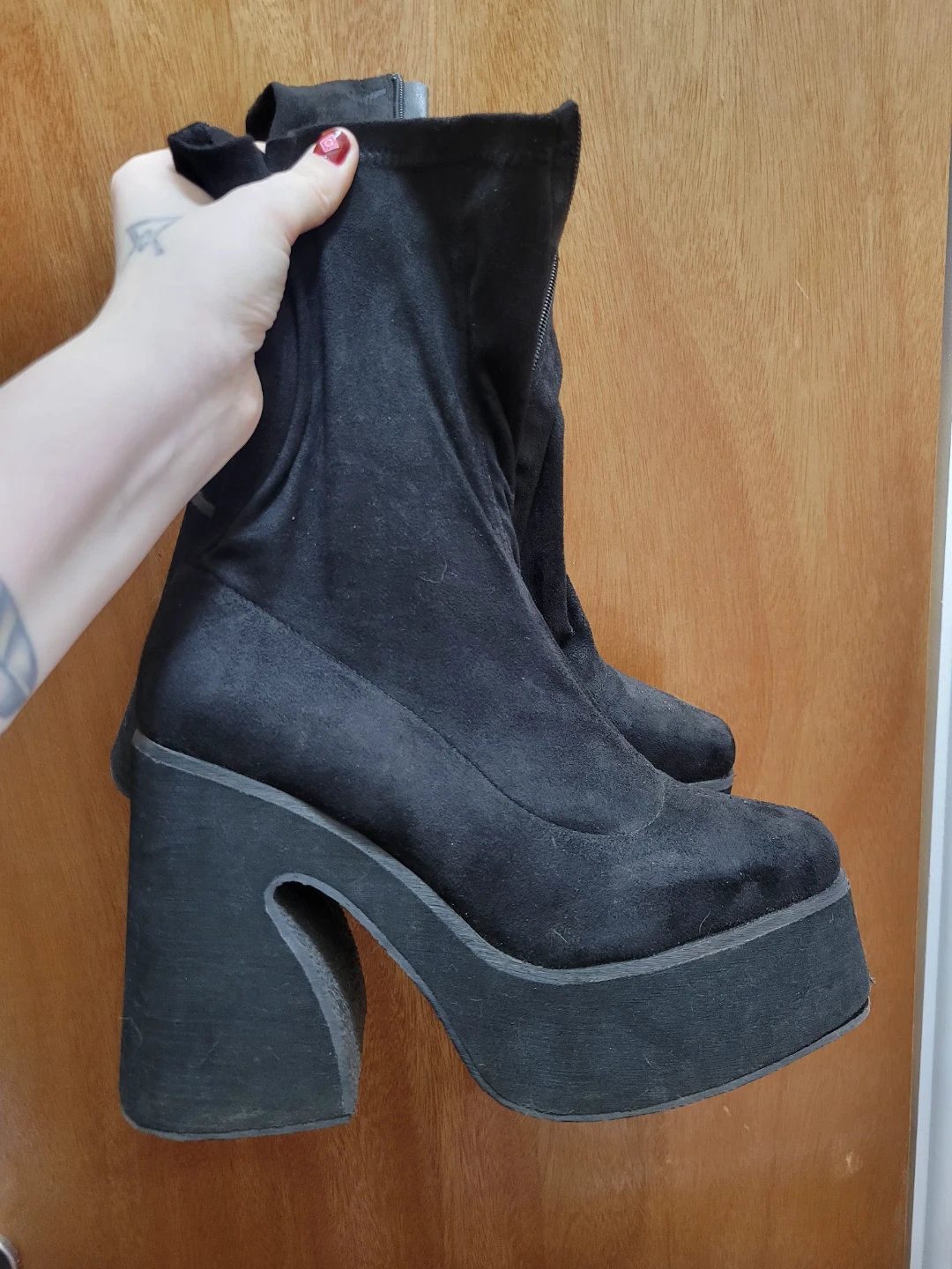 Black High Heel Boots