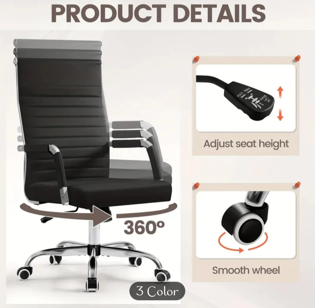 New White High-Back Chair with Rocking Function - photo 3