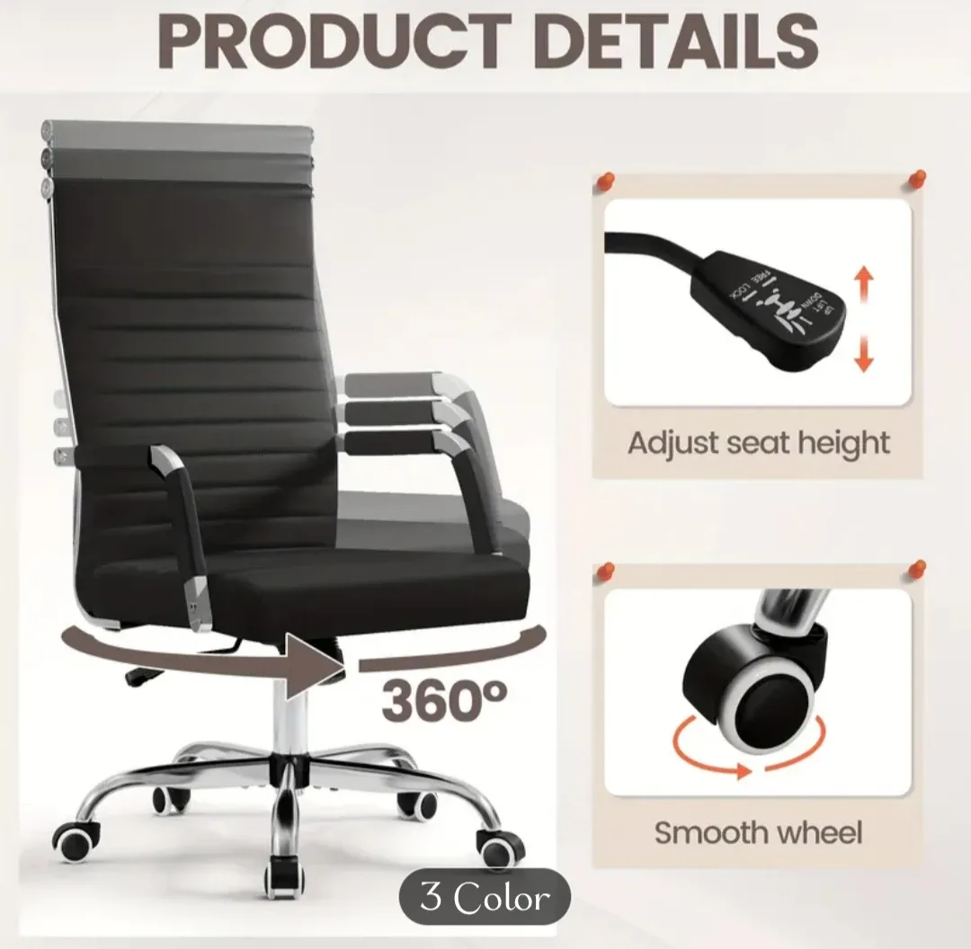 New White High-Back Chair with Rocking Function - photo 3