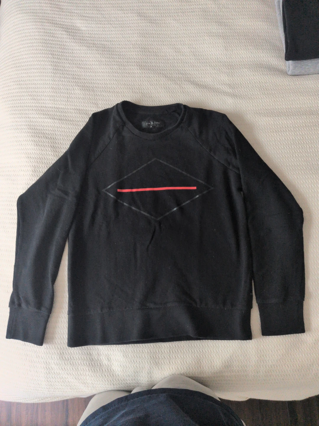 Rag & Bone Black Sweatshirt Size M