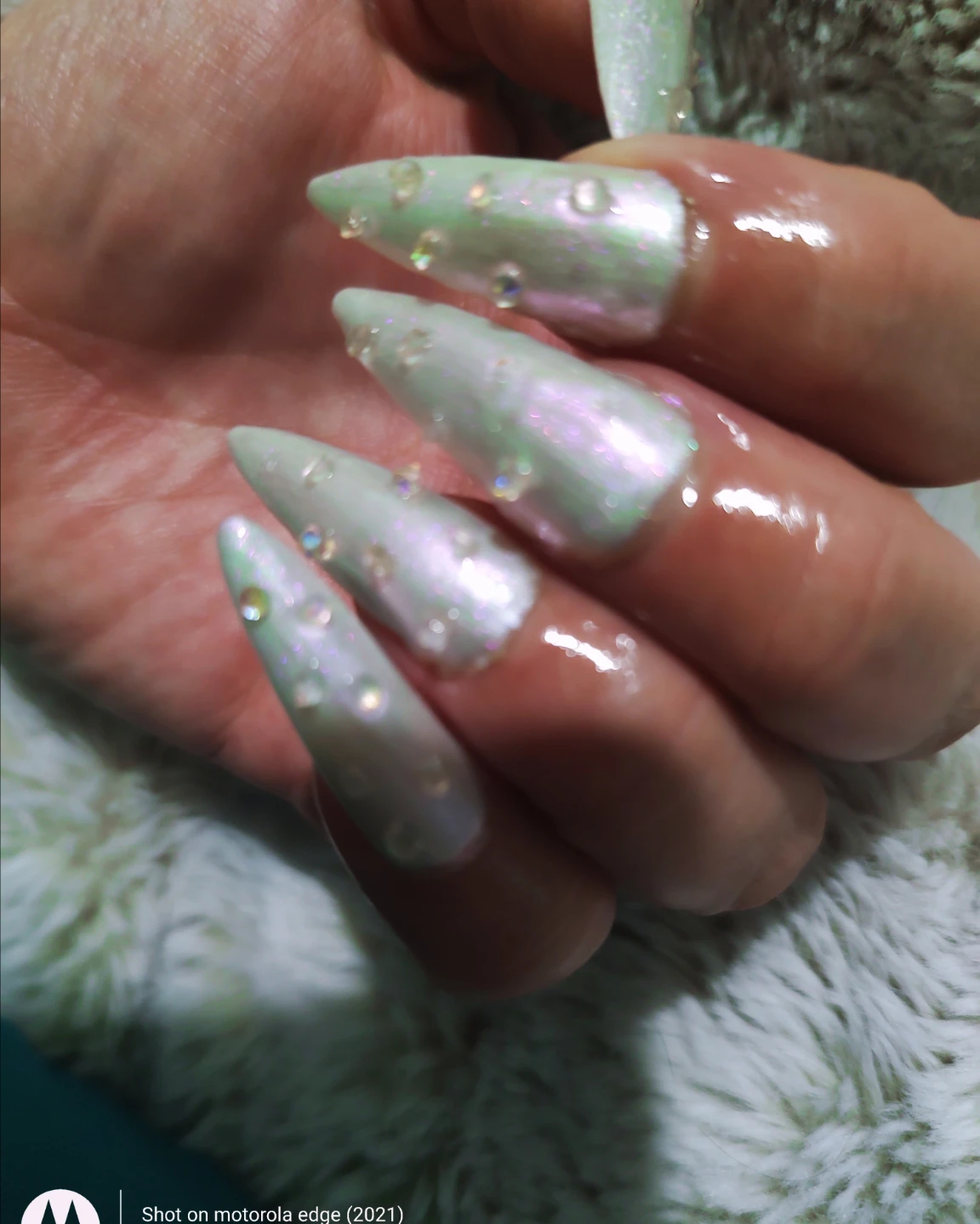 Headz-Too-Toe Studio Press-On Nails - Size Lrg Long Stiletto