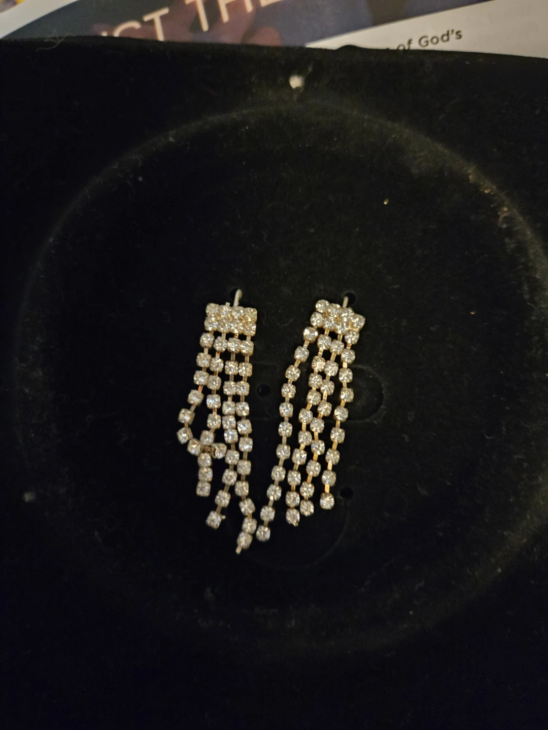 Rhinestone Dangle Earrings