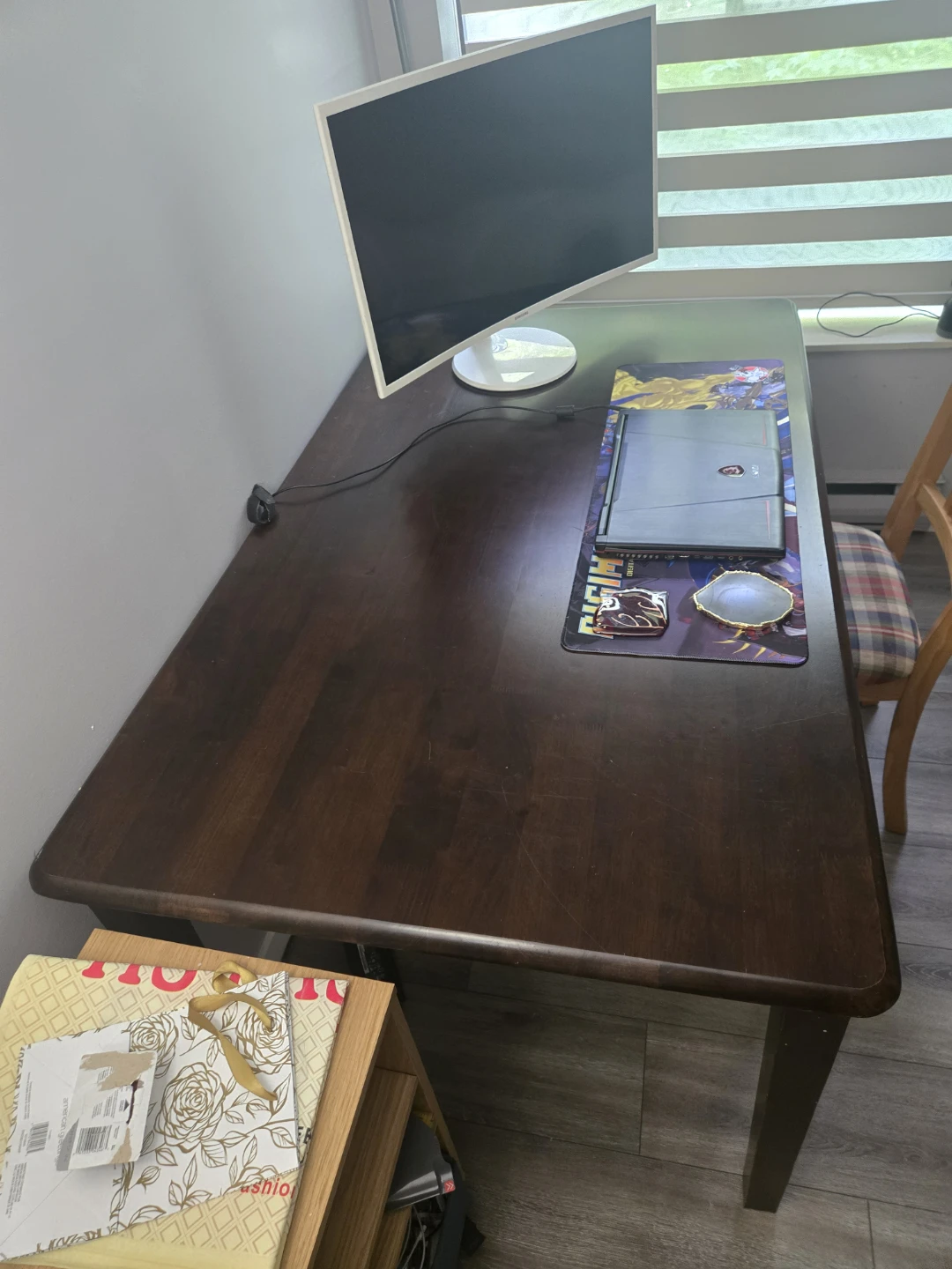 Dark Wood Desk