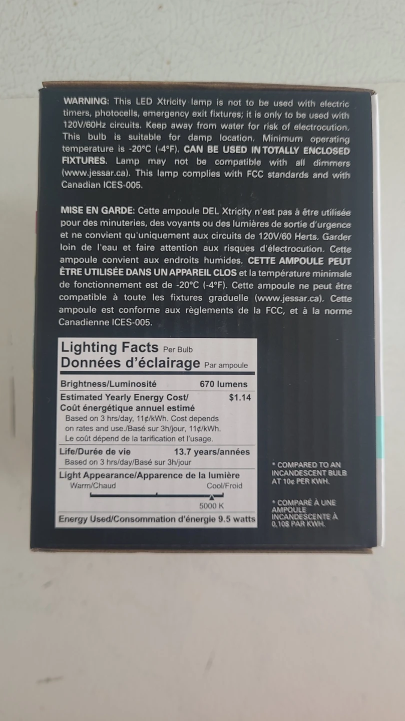 Xtricity LED Bulb 5000K Day Light 9.5W Pack of 1 BR30 - photo 2