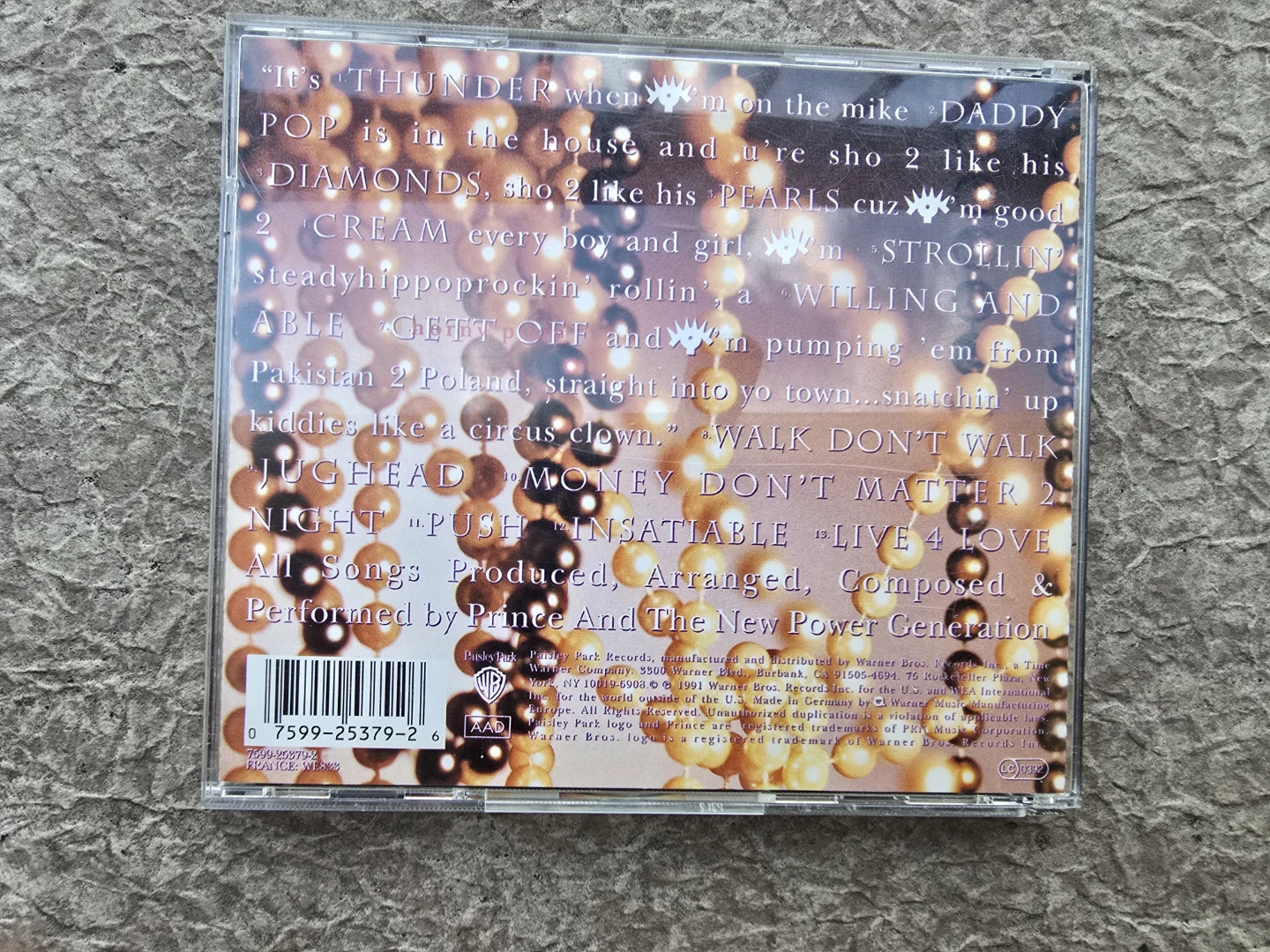 Prince & The New Power Generation Diamonds and Pearls CD - photo 2