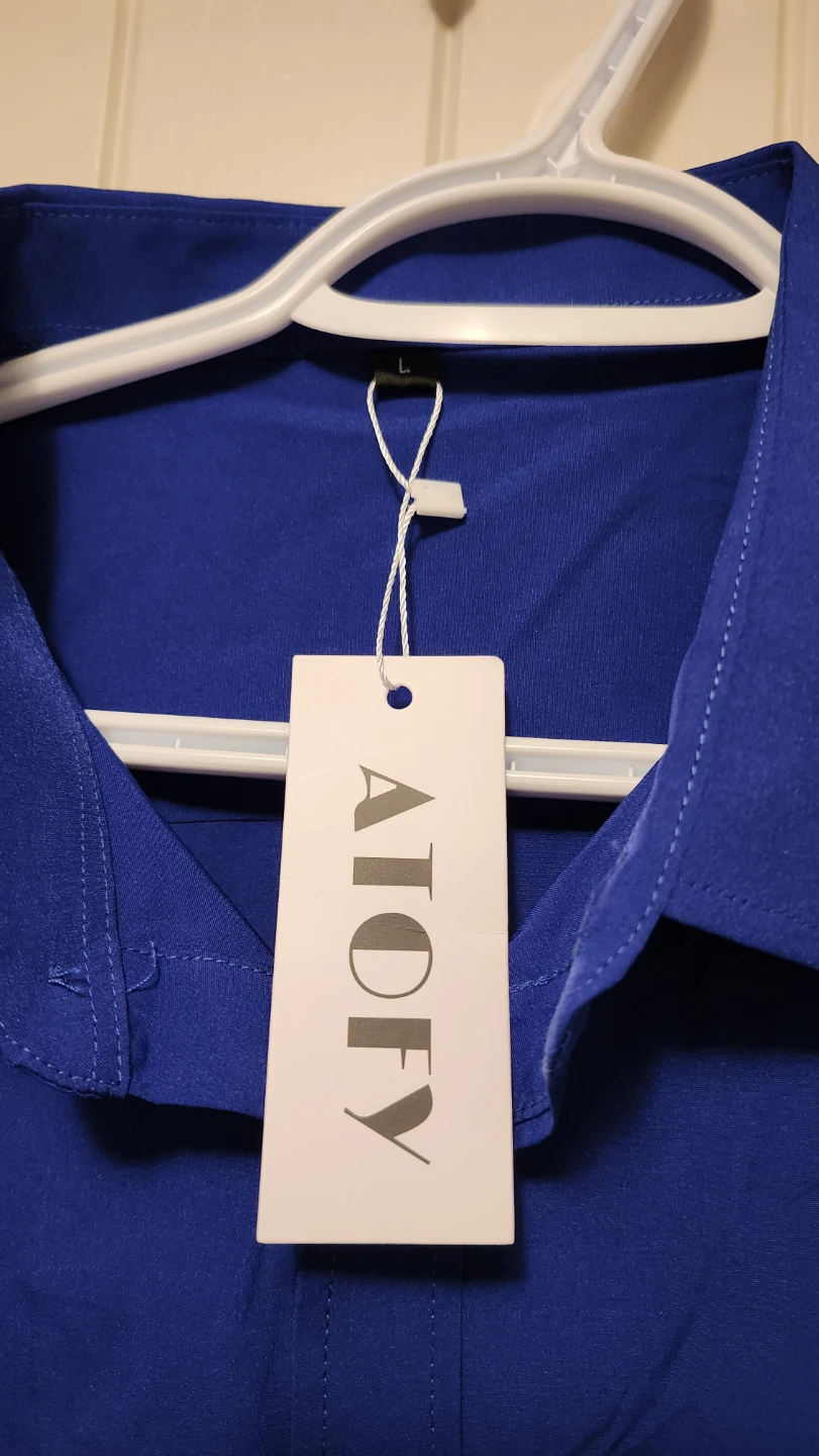 AIOFY Blue Long Sleeve Button-Up Shirt Size L - photo 2