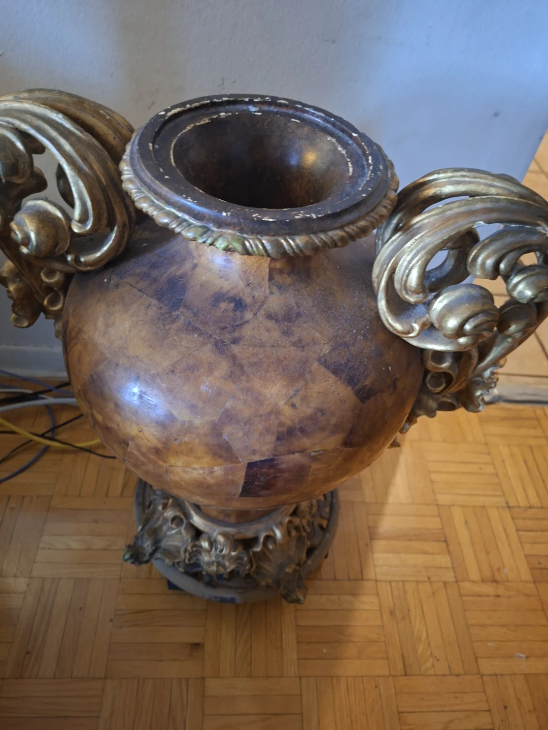 Antique Decorative Vase with Ornate Handles - photo 3