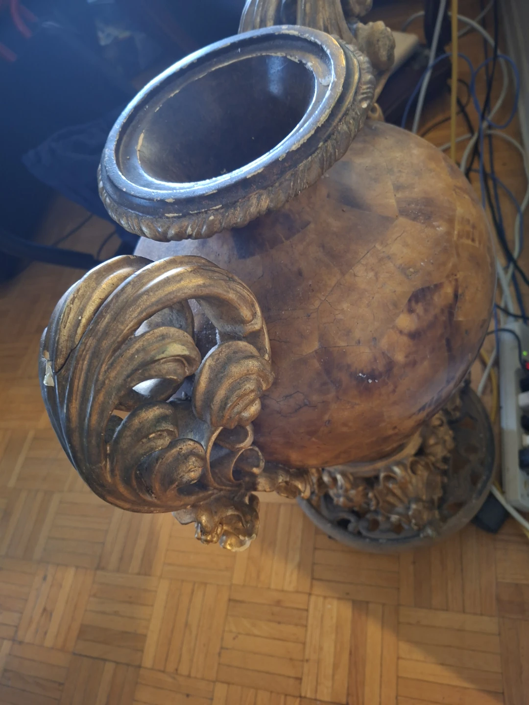 Antique Decorative Vase with Ornate Handles - photo 4