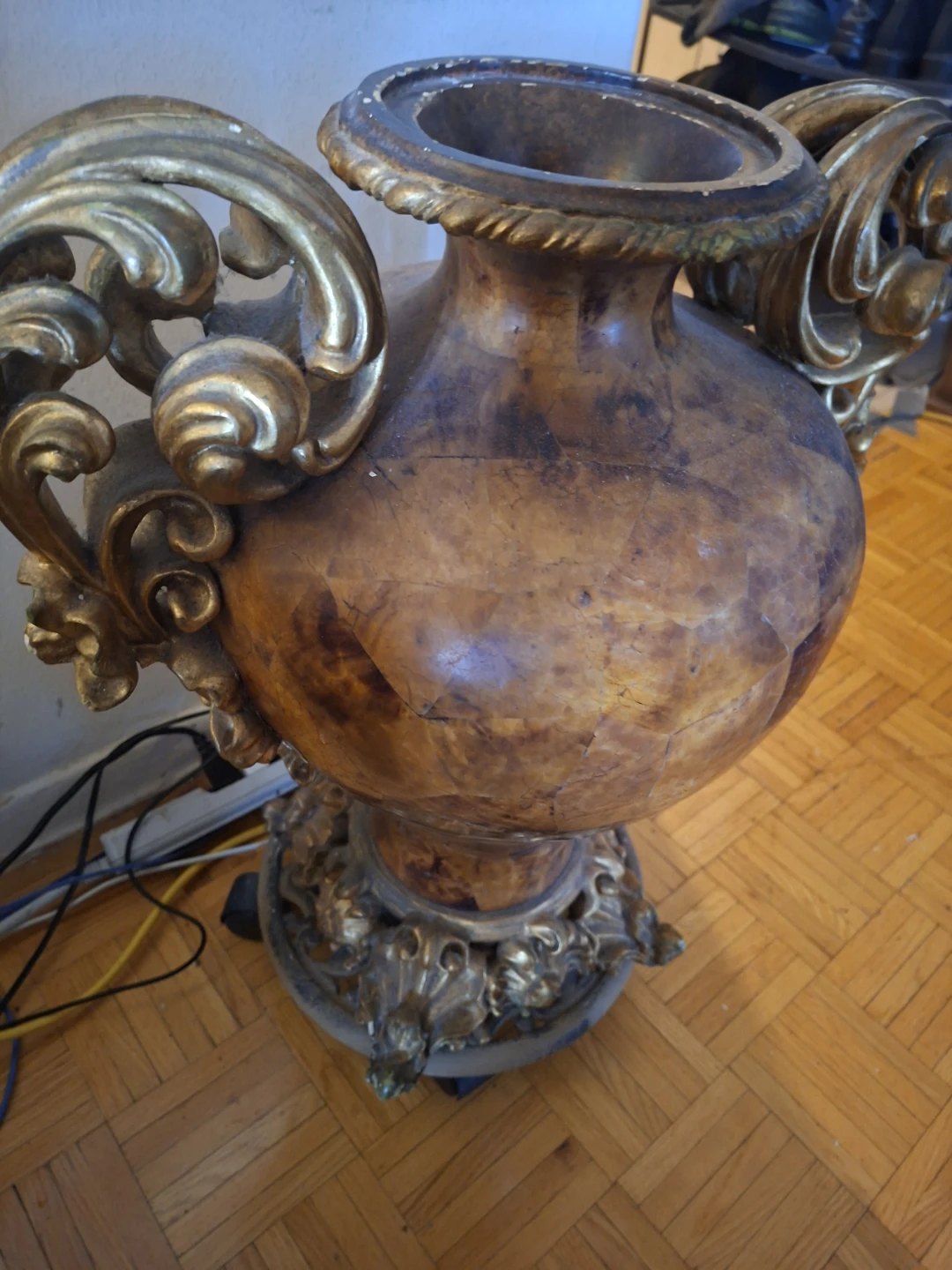 Antique Decorative Vase with Ornate Handles - photo 5