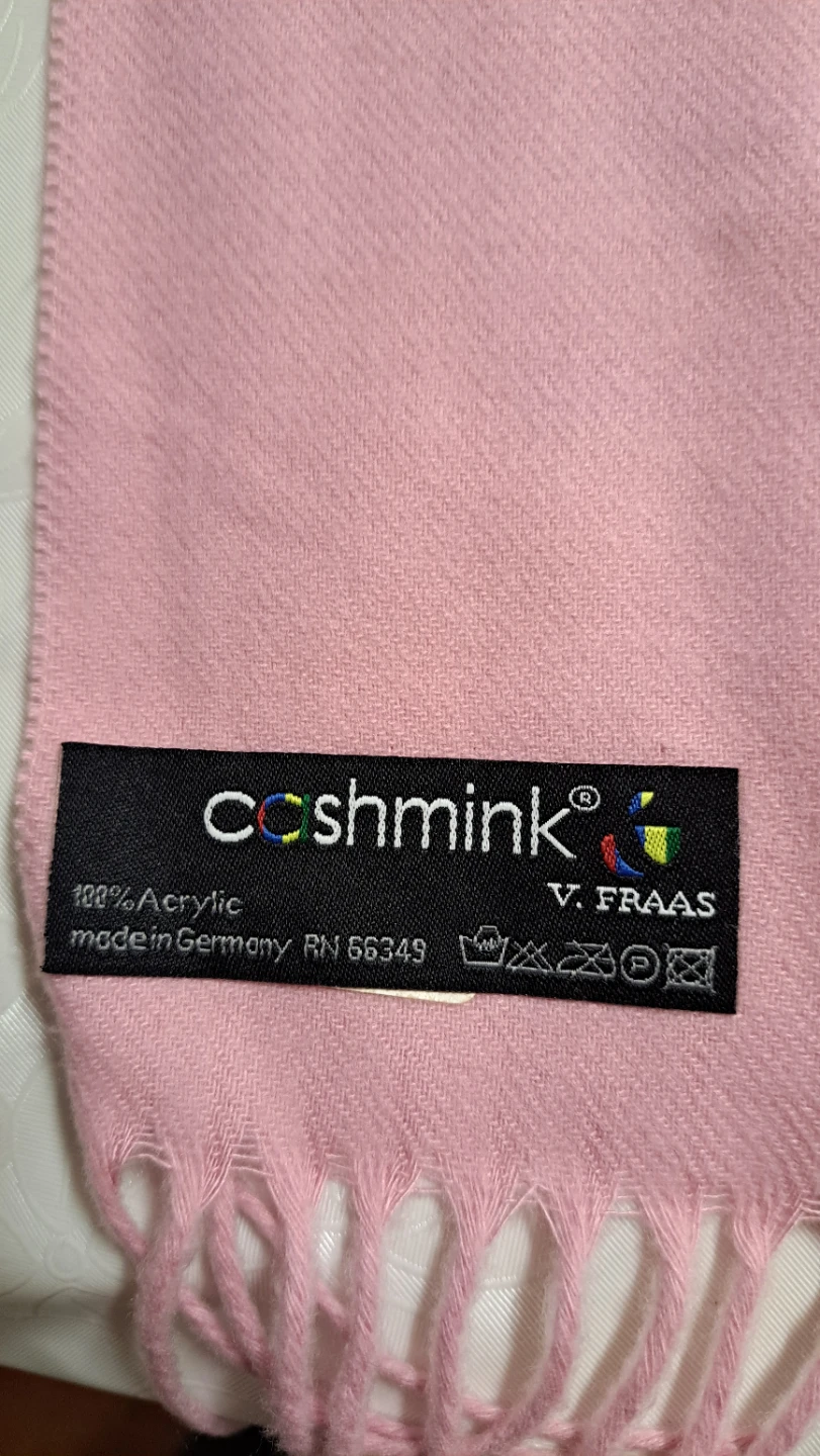 New Cashmink V. Fraas Pink Scarf - 100% Acrylic - photo 2