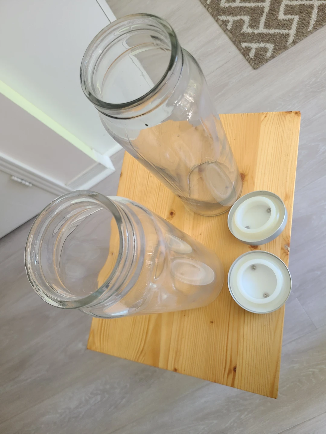 Glass Storage Jars with Lids (Set of 2) - photo 2