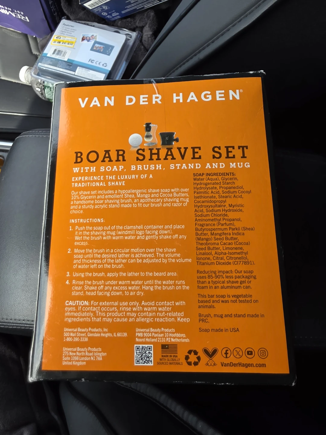Van Der Hagen Boar Shave Set with Soap, Brush, Stand, and Mug - photo 2