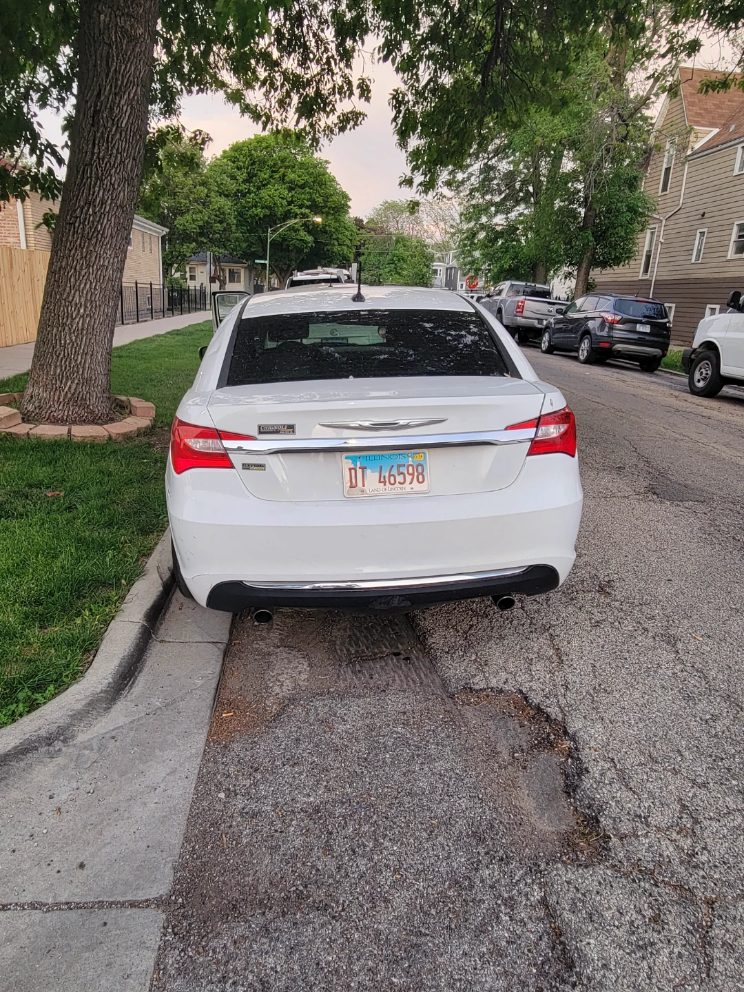 White Chrysler 200 Sedan