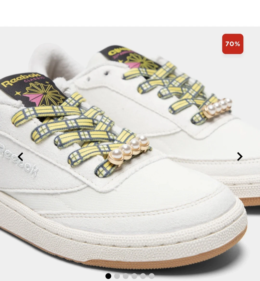 Reebok Women's Club C 85 / Clueless Plaids Sneakers - White - photo 5