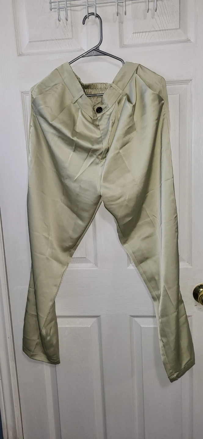 Parrot Green Color Satin material cord-set - photo 4