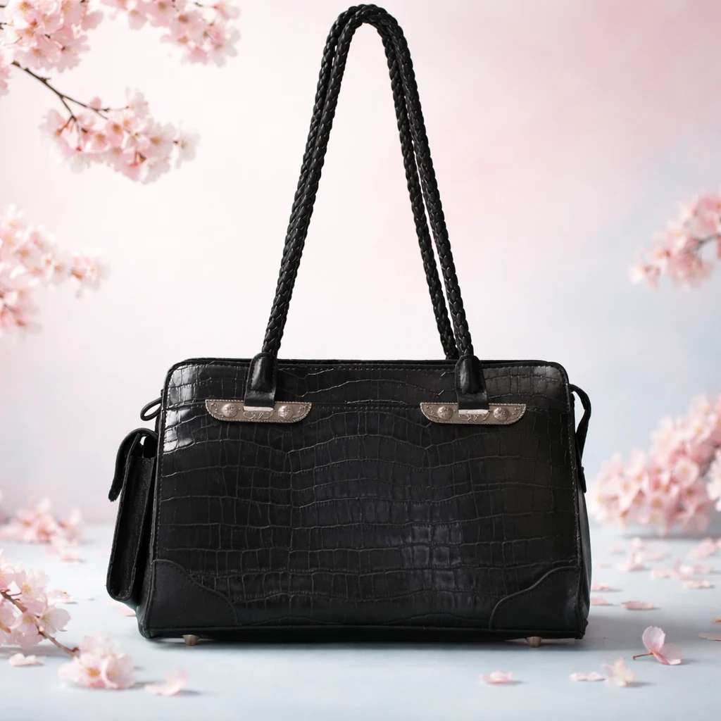 Sonoma Vintage Black Faux Alligator Purse - photo 2