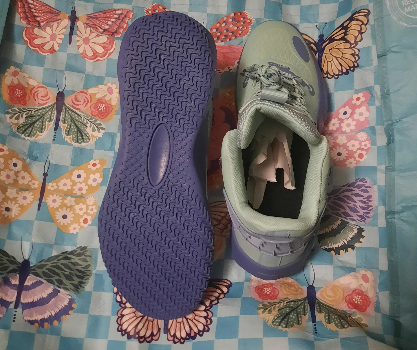 Li-Ning Basketball Shoes Mint Green and Purple - photo 4
