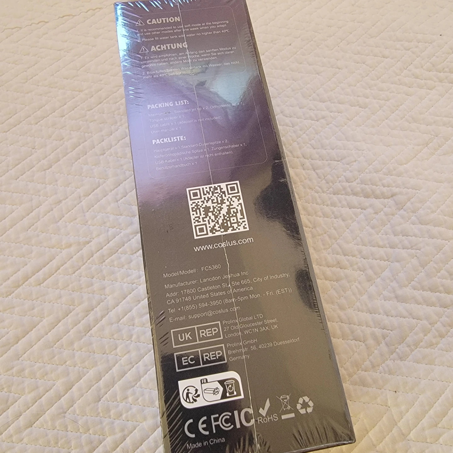 COS LUS Oral Irrigator 300ml Brand new - photo 3