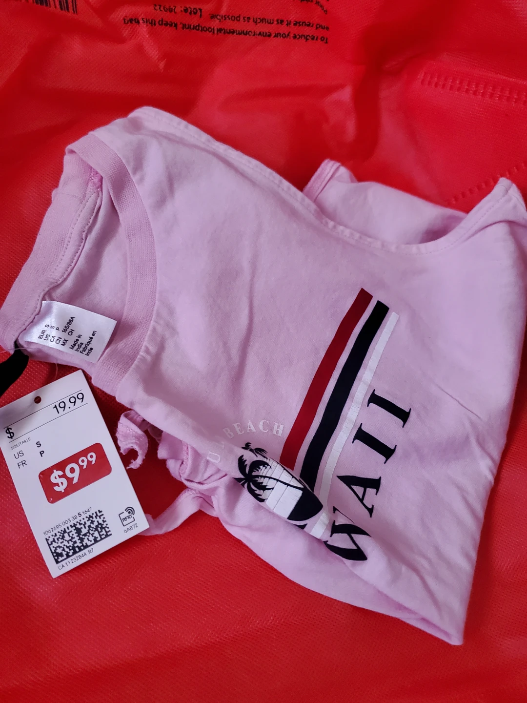 Brand new H&M Hawaii Top - Pink - Size S