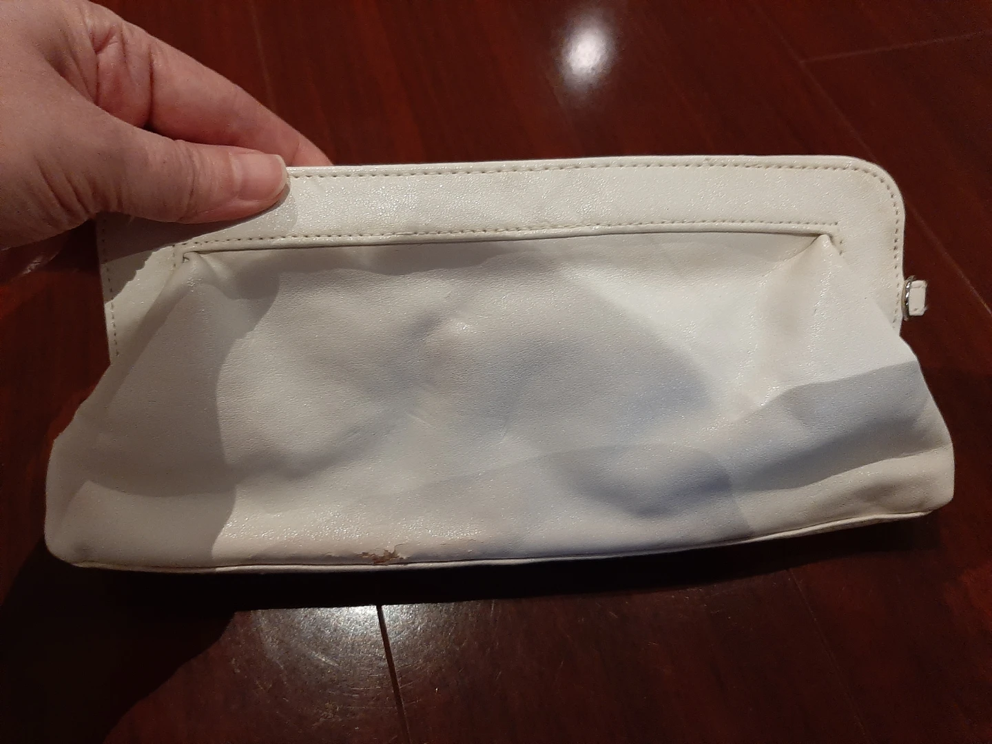 White Aldo Clutch with Wrist Strap - photo 4