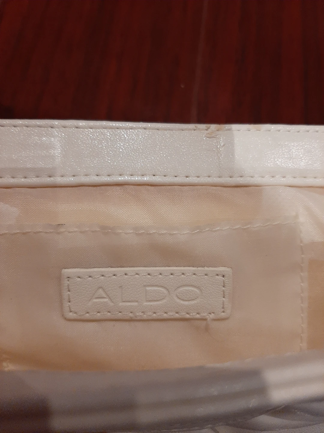 White Aldo Clutch with Wrist Strap - photo 5