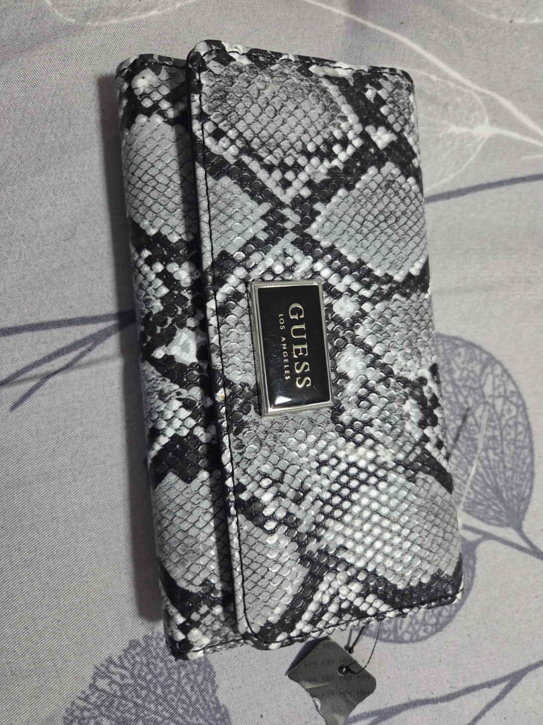 Guess Snakeskin Print Wallet