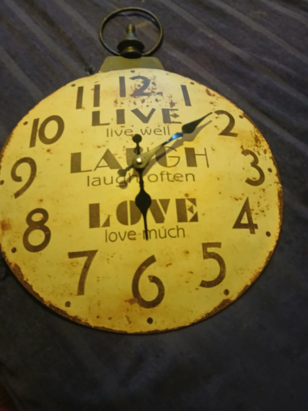 Decorative Wall Clock - Live Laugh Love
