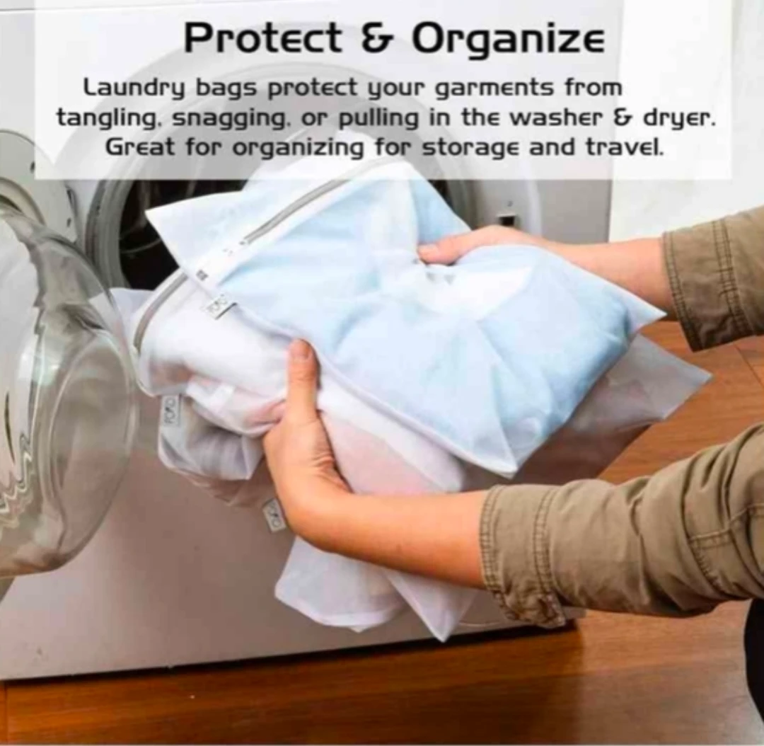 Brand new premium quality set of 3 mesh laundry wash bags - photo 2
