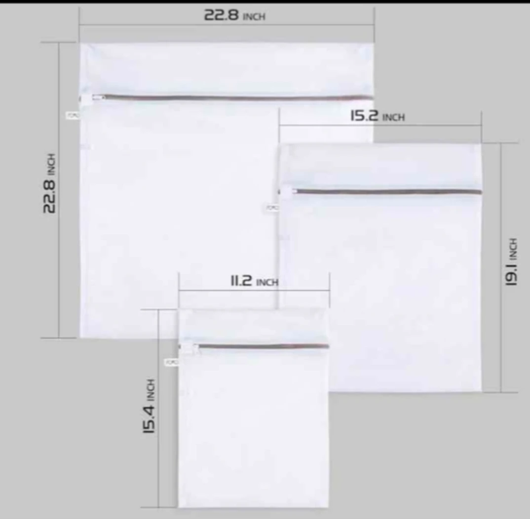 Brand new premium quality set of 3 mesh laundry wash bags - photo 5