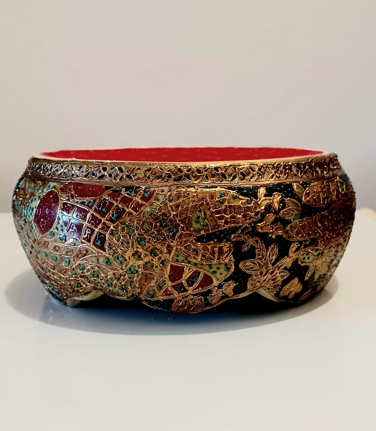Antique Meiji Japanese Satsuma Vase - photo 5
