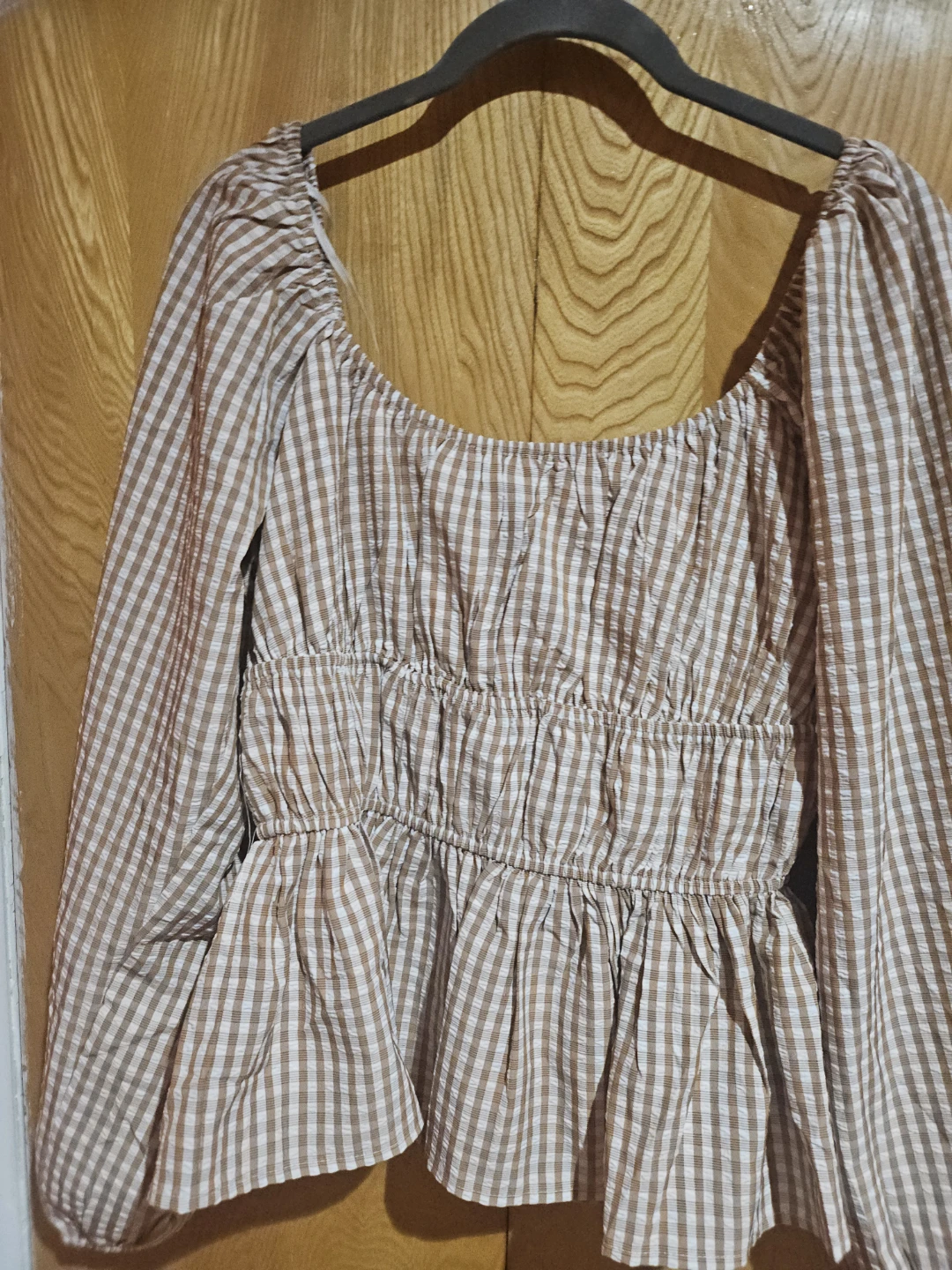 Petal & Pup Sophia Top Brown Check Size US 5 - photo 4