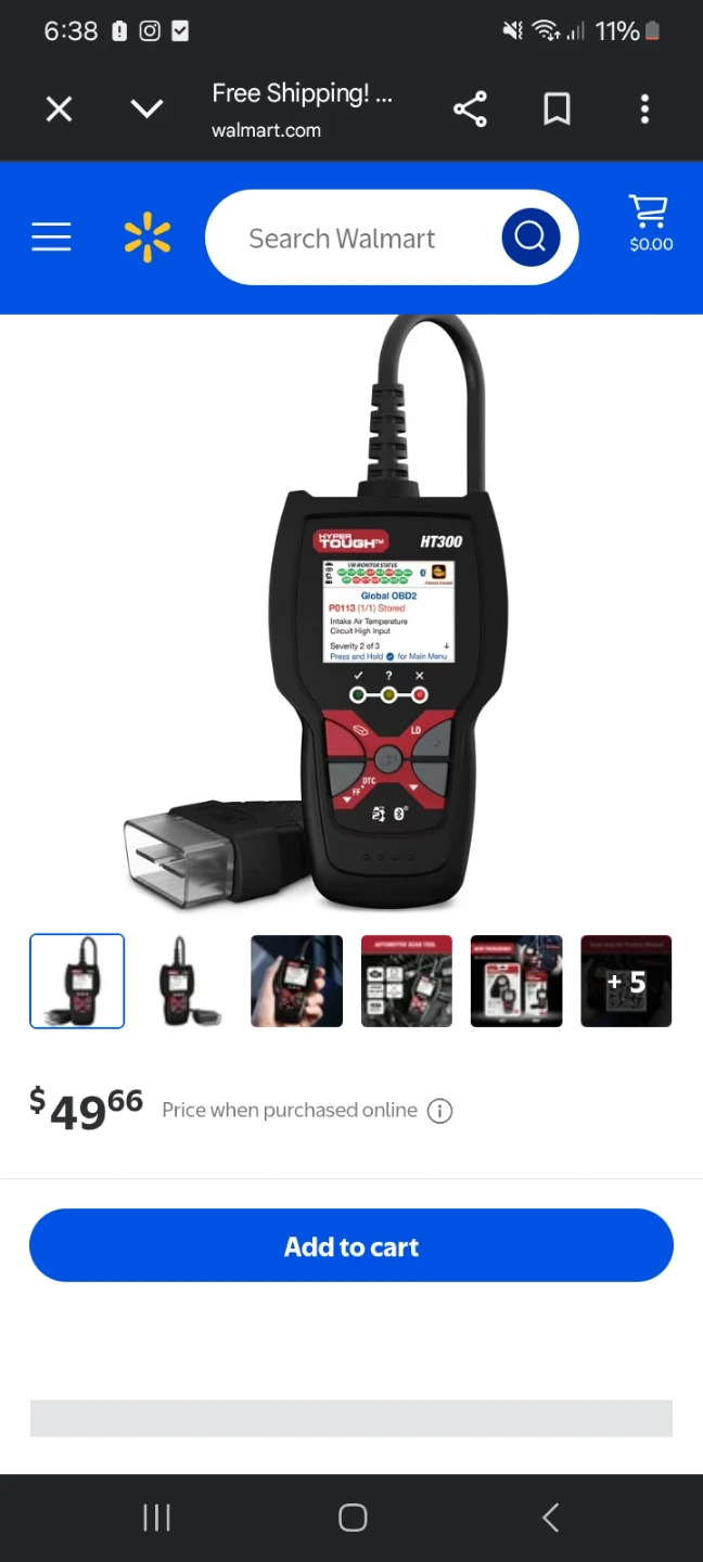 Hyper Tough HT300 Car OBD2 Scanner Code Reader - photo 2