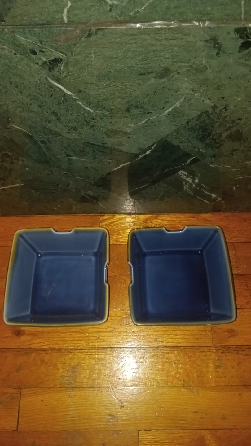 Blue Square Ceramic Dishes - photo 2