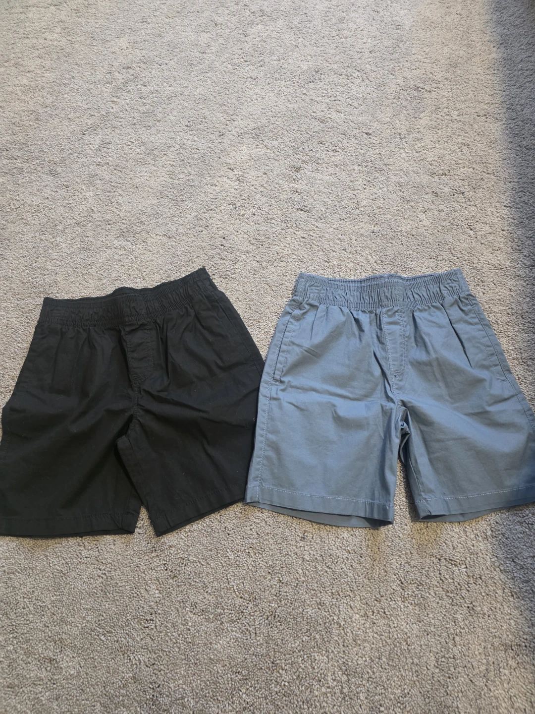 Two pairs of shorts - Black and Blue size 6