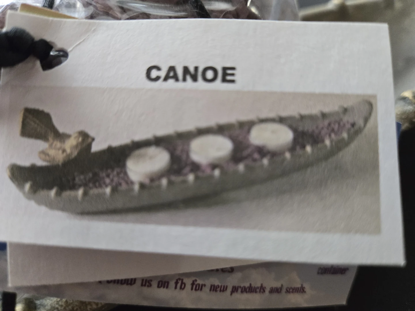 Cast Iron Canoe Tealight Holder with 3 Unscented Tealights - photo 2